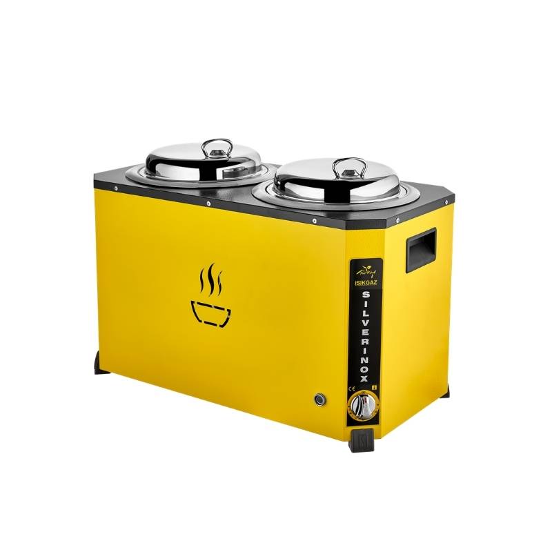 Işıkgaz Silverinox C-04 13 Litre Elektrikli Jumbo Çorba Kazanı - Sarı